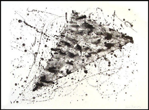 Sam Francis (1923-1994) Californian: UNTITLED (L.206; SF.214), 1976, lithograph, signed in pencil, from the numbered edition 30, sheet 27 ¼ x 37”, printed by printer George Page and published by The Litho Shop with their stamp in the