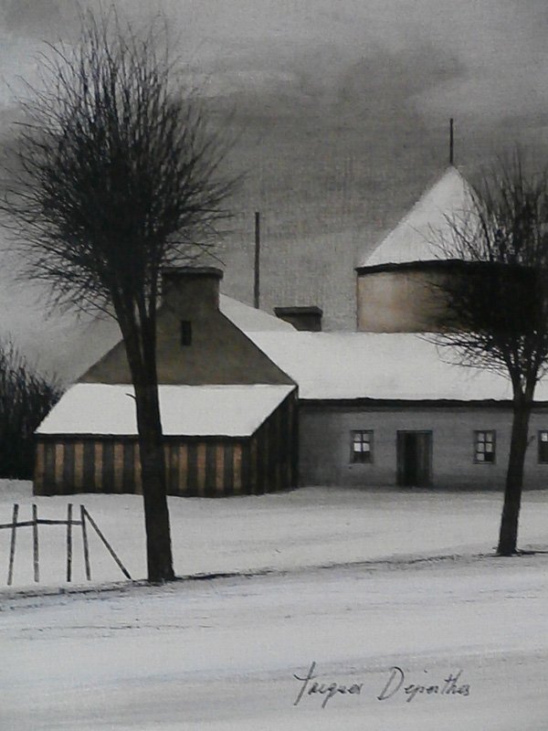 Jacques Deperthes (b. 1936) French: LE MOULIN, 1971, oil painting on canvas, signed lower right, signed, dated and titled on verso, 14 x 11”, framed, in good studio condition. Provenance: RS Johnson International Gallery, Chicago; The