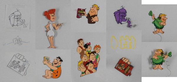 Animation Art: Flintstones (nine) (1 of 5)