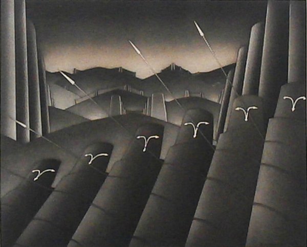 Jean Michel Folon (1934-2005) Belgian (1 of 2)