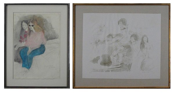 Raphael Soyer (1899-1987) American (two) (1 of 3)