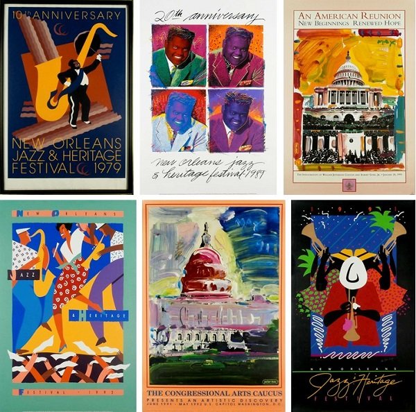 Jazz Posters (4) & Peter Max (2) (b 1937) (six) (1 of 7)