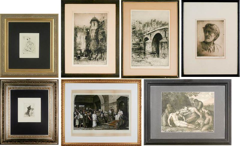 Print Collection: Cezanne,  Fitton, Durand, & others, (1 of 8)