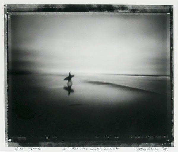 Danny Clinch (b. 1964) New Jersey: OCEAN BEACH SAN FRANCISCO, SUNSET BEACH, 2009, archival pigment photograph, signed in pen, image 13 Â¾ x 16 Â¾â€, full margins, framed with glass, in apparently good condition.