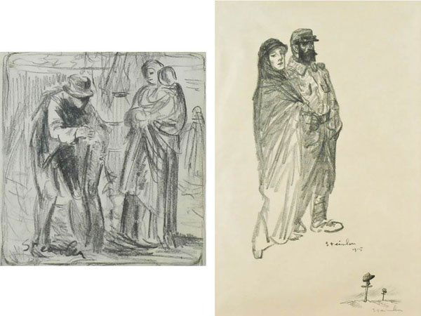 Theophile Steinlen  (1859-1923) Swiss  (two) (1 of 4)