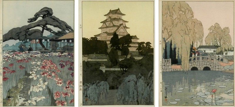 Hiroshi Yoshida  (1876-1950) Japanese  (three) (1 of 5)