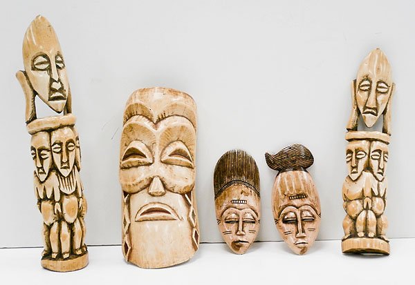 African Carvings (five) (1 of 2)