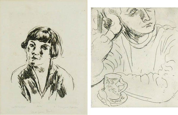 Andre Dunoyer De Segonzac & Nell Blaine (two) (1 of 4)