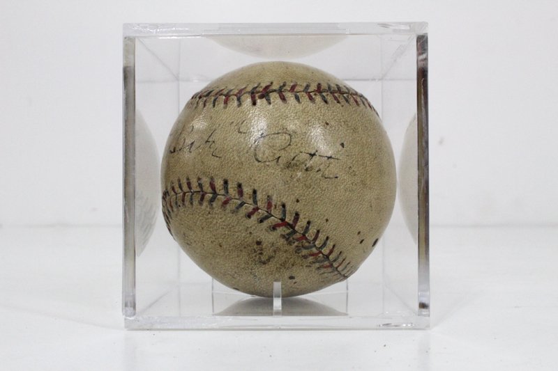 Babe Ruth autographed baseball (1 of 3)