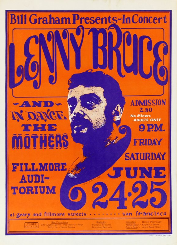 1960’s Psychedelic Rock n Roll poster: (1 of 2)
