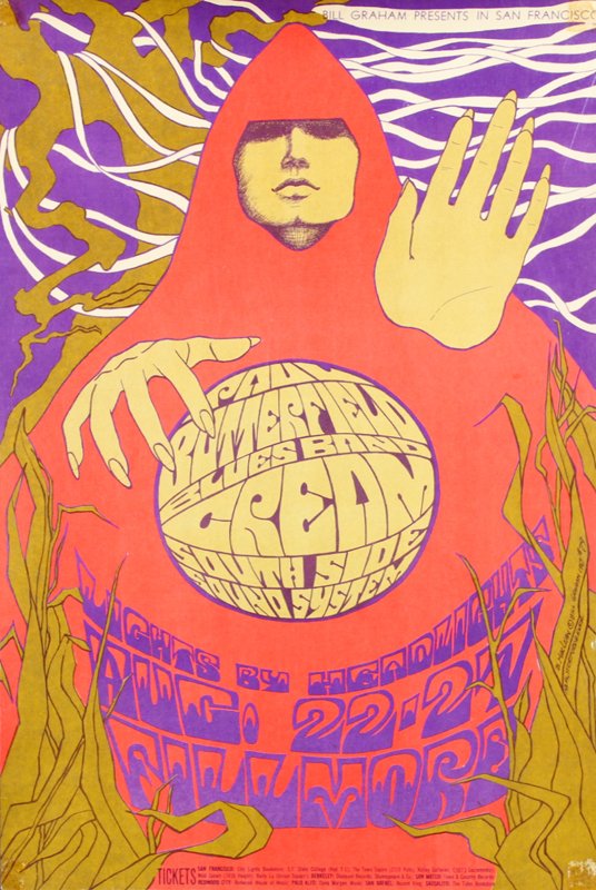 1960’s Psychedelic Rock n Roll poster: (1 of 2)