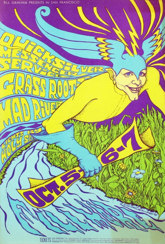 1960’s Psychedelic Rock n Roll poster: (1 of 2)