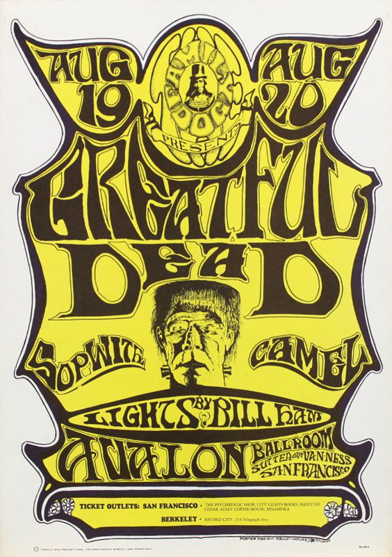 1960’s Psychedelic Rock n Roll poster: (1 of 2)