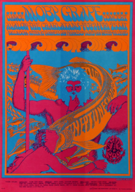 1960’s Psychedelic Rock n Roll poster: (1 of 2)