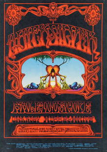 1960’s Psychedelic Rock n Roll poster:: Family Dog, FD-101-1, 1968, Rick Griffin, Quicksilver Messenger Service, Kaleidoscope, Charles Musselwhite, Avalon Ballroom, 20 x 14”, type one.