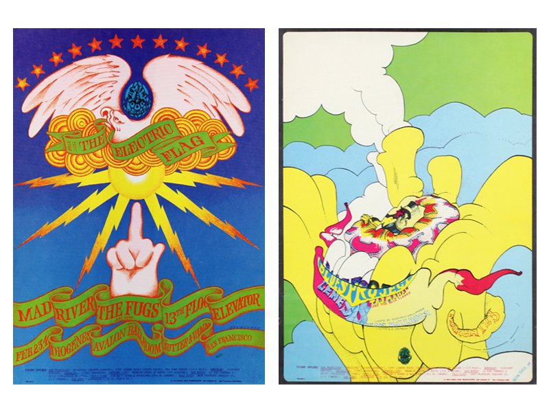 1960’s Psychedelic Rock n Roll posters: (1 of 5)