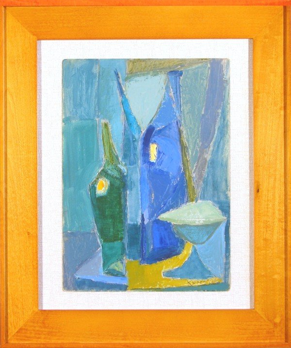 Rose Kuper (1888-) American: STILL LIFE, c.1948, gouache on paper, 17 x 12", signed lower right, framed with glass.