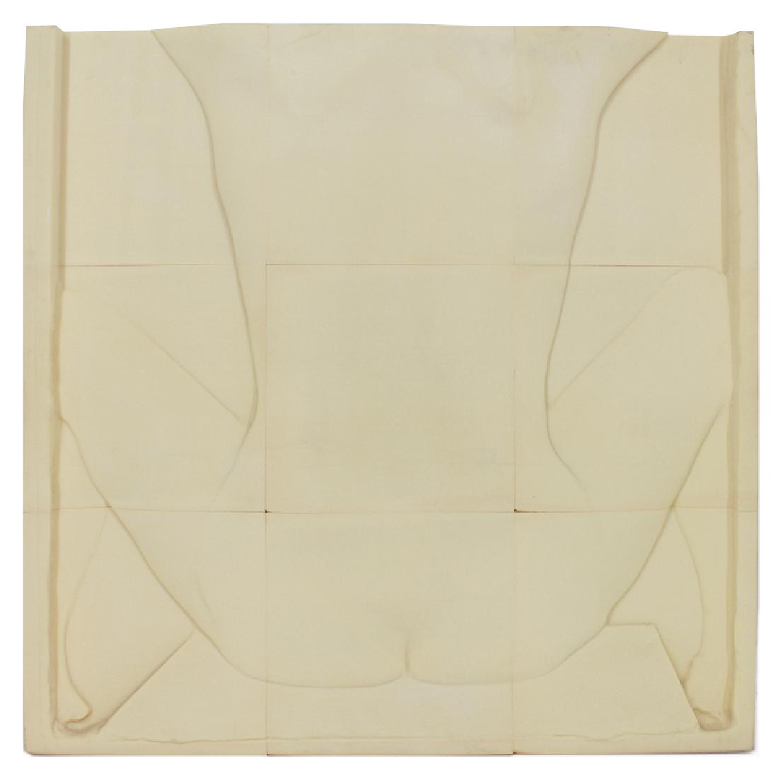 Robert Graham (1938-2008) Californian: UNTITLED, 2006, Duraform relief on nine adjoining panels, overall 35 ¾ x 36 x 2 ¾”, a few fingerprints and smudges, mainly around perimeter, otherwise in good studio condition.