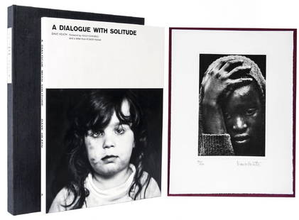 Dave Heath (b.1931) - A Dialogue with Solitude, 2001: Lumiere Press, Toronto, first edition of 100 copies, signed and editioned 97/100 in blue ink by the photographer on title page, dust jacket, photogravure signed and editioned 97/100 in pencil in the m