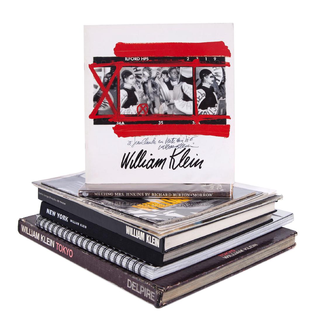 William Klein (b.1928) - Tokyo, 1964 and 10 others: A collection of 11 books, all first editions, all signed (except New York), comprising Eenstemmig, Citroen, 1966; Exhibition catalogue, Hasselblad Center, 1990; Exhibition catalogue, Stedelijk Museum