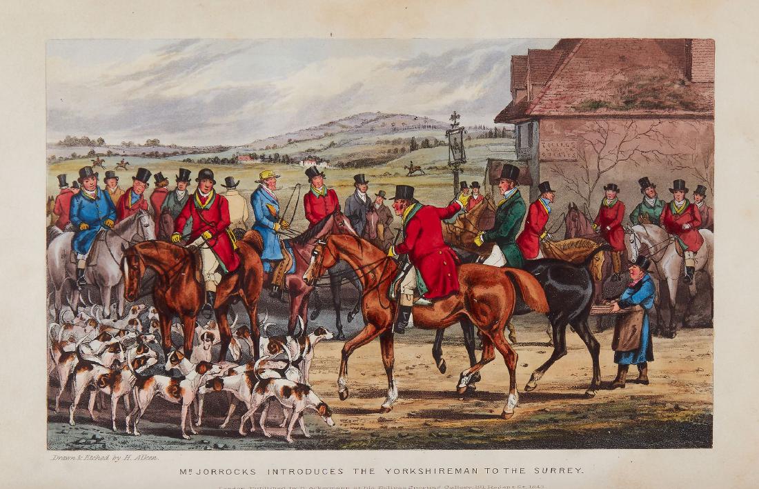 [Surtees (Robert Smith)] - Jorrock's Jaunts and: second edition, first issue with second edition of 'Life of John Mytton' in advertisements, hand-coloured additional engraved title with vignette and 14 hand-coloured aquatint plates by Henry Alken, t