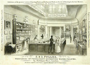 Children's Publishers. A collection of prints and: Children's Publishers. A collection of prints and illustrations including three etchings by T. Piggot: The Gleaner, An Overshot Mill, and The Woodman's Hut, coloured by hand, John Marshall, 18