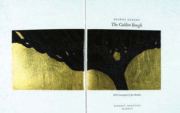 Heaney (Seamus) The Golden Bough: Heaney (Seamus) The Golden Bough,number 42 of 50 (plus 3 "ad personam") copies, signed by the author, double-page colour screenprints by Jan Hendrix, original morocco-backed decorative boards