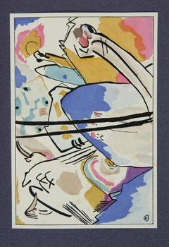 Kandinsky & Marc. Der Blaue Reiter: Kandinsky (Wassily) and Franz Marc. Der Blaue Reiter,second edition [one of 1100 copies], 4 tipped-in colour plates, illustrations, some foxing to captioned tissue guards, mounts and some text