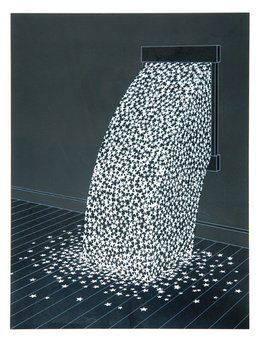 Patrick Hughes (b. 1939) stardust: Patrick Hughes (b.1939) stardustsilkscreen printed in colours, 1983, signed and titled in pencil, numbered 147/150, on wove paper, with full margins, in good condition, 550 x 420mm.