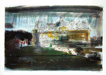 John Piper vaux-le-vicomte (l.208): John Piper (1903-1992) vaux-le-vicomte (l.208)silkscreen printed in colours, 1972, signed and inscribed A/P in pencil, an artist's proof aside from the edition of 70, on Arches paper, with mar