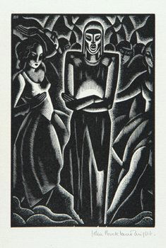 John Buckland-Wright, mask of the red death: John Buckland-Wright (1897-1954) edgar allan poe. the mask of the red deaththe set of thirteen wood-engravings, 1932, each signed in pencil, on wove paper, with full margins, in good condition