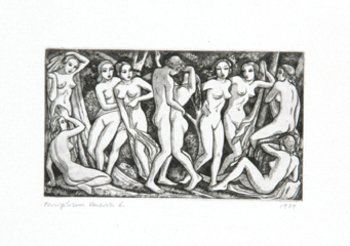 John Buckland-Wright, pervigilium veneris: John Buckland-Wright (1897-1954) pervigilium veneris: the vigil of venus,a unique set of proofs of the eighteen engravings with sugar-lift aquatint, 1939, each titled, dated and with the plate