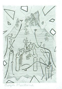 Roger Vieillard (1907-1990) christmas cards: Roger Vieillard (1907-1990) christmas cardsfive engravings, each signed and dedicated to Mary and John Buckland-Wright in pencil, on various papers, with full margins, in good condition.(5)