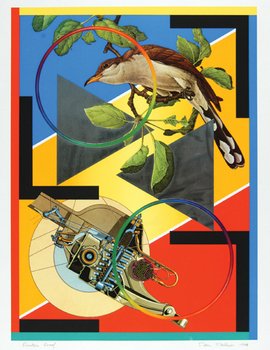 Peter Phillips (b. 1939) untitled: Peter Phillips (b.1939) untitledsilkscreen printed in colours with foil additions, 1974, signed and dated in pencil, inscribed Printer's Proof, on wove paper, with full margins, in good condit