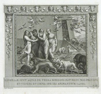 Raphael after. biblical scenes: Raphael. After. A series of biblical scenes from the Vatican, a bound group of 46 engraved plates by I. Petrini, H. Carattoni, Alex Mochelli, F. Pozzi, and others, 250 x 280mm., with engraved