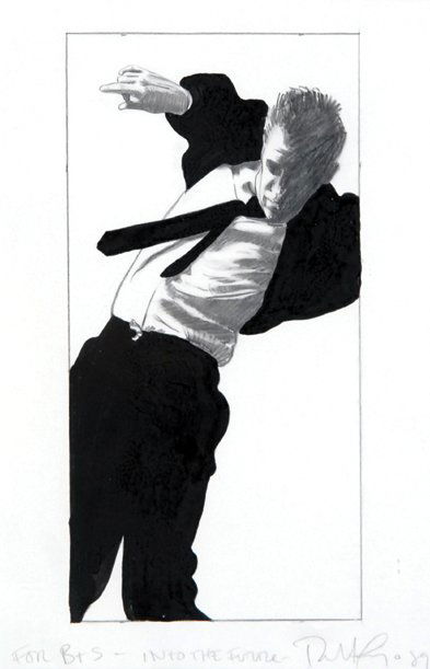 Robert Longo (b.1948), Untitled, 1994: Robert Longo (b.1953) untitled, 1989acrylic with graphite on paper, signed and dated at lower right, inscribed in pencil FOR B + S - INTO THE FUTURE, 13? x 9 in., 35 x 22.8 cm. ***Prove