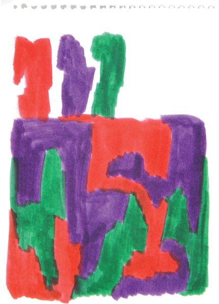 Jonathan Lasker (b.1948), Untitled, 1994: Robert Longo (b.1953) untitled, 1989acrylic with graphite on paper, signed and dated at lower right, inscribed in pencil FOR B + S - INTO THE FUTURE, 13? x 9 in., 35 x 22.8 cm. ***Prove