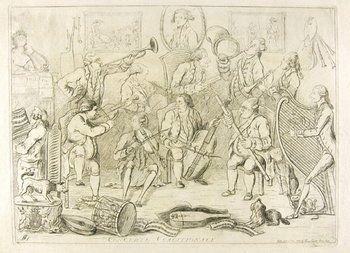 Sayers (James) Razor's Levee: Sayers (James) Razor's Levee, or ye Heads of a new Wig Ad--------n on a broad Bottom,etching, 275 x 400mm., [BM Satires 6217], Thomas Cornell, 1783; The New Fly from St. James's Street to the