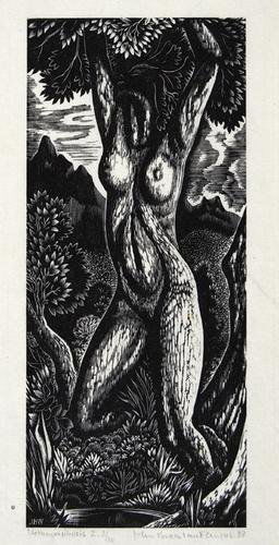 John Buckland-wright, metamorphosis II: John Buckland-wright (1897-1954) metamorphosis iiwood-engraving, 1938, signed and titled in pencil, numbered 3/30, on laid japan paper, with full margins, in good condition, 195 x 85mm.