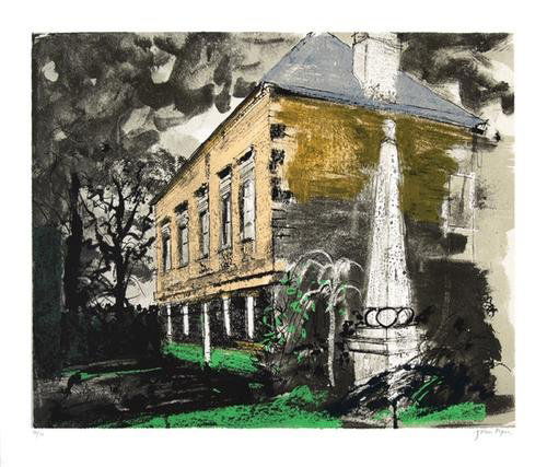 John Piper (1903-1992) st. helen hall (l.325): John Piper (1903-1992) st. helen hall (l.325)silkscreen printed in colours, 1981, signed in pencil, numbered 10/70, published by Marlborough Fine Art, London, on wove paper, with full margins,