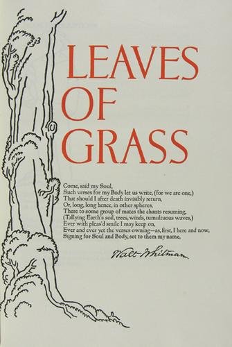 Whitman.Leaves of Grass,1/400,Grabhorn,1930