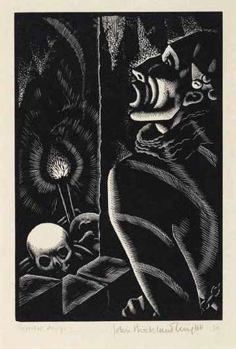 John Buckland-wright (1897-1954) rejected design f: John Buckland-Wright (1897-1954) happy is englandwood engraving, 1930, signed and dated in pencil, inscribed rejected design, on wove paper, with full margins, in generally good condition, 158