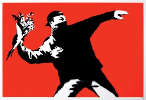 Banksy (b.1975) love is in the air