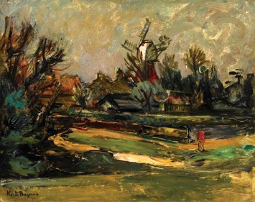 Keith Baynes (1887-1977) windmill, wimbledon commo