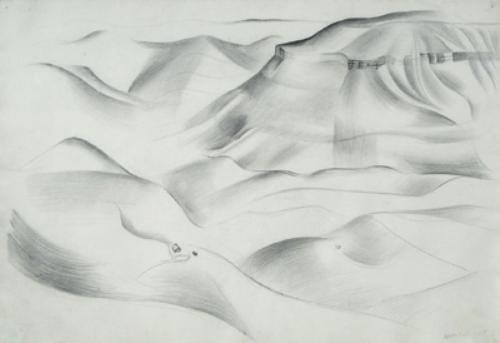 Merlyn Evans (1910-1973) african hills