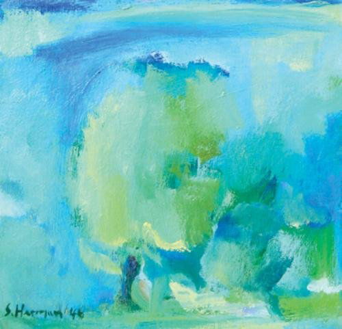 Sali Herman (1898-1993) australian frontier: Sali Herman (1898-1993) australian frontier, 1946oil on panel, signed S. Herman and dated '46 at lower left, 11½ x 12 in., 28 x 30 cm. ***Provenance: Private Collection, UK..