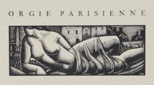 Rimbaud (Arthur) Deux Poèmes,1/30,1932: Rimbaud (Arthur) Deux Poèmes,one of 30 copies signed by the artist, wood-engraved portrait and illustrations by John Buckland Wright, original wrappers, uncut, paper label on upper cover, glac