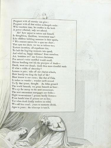 Young (Edward) The Complaint, 1797: Young (Edward) The Complaint, and the Consolation; or, Night Thoughts,superb engraved plates and illustrations surrounding text in relief etching by William Blake, some margins trimmed and occ