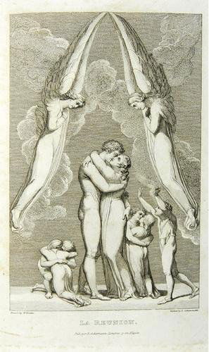 William Blake.- Mora Medicationes Poeticas: Blake (William).- Mora (Jose Joaquin de) Medicationes Poeticas,first edition, engraved frontispiece portrait, additional pictorial title (folded at bottom) and 11 plates, 1 plate with damp-sta