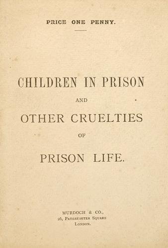 [Wilde (Oscar)] Children in Prison, 1898